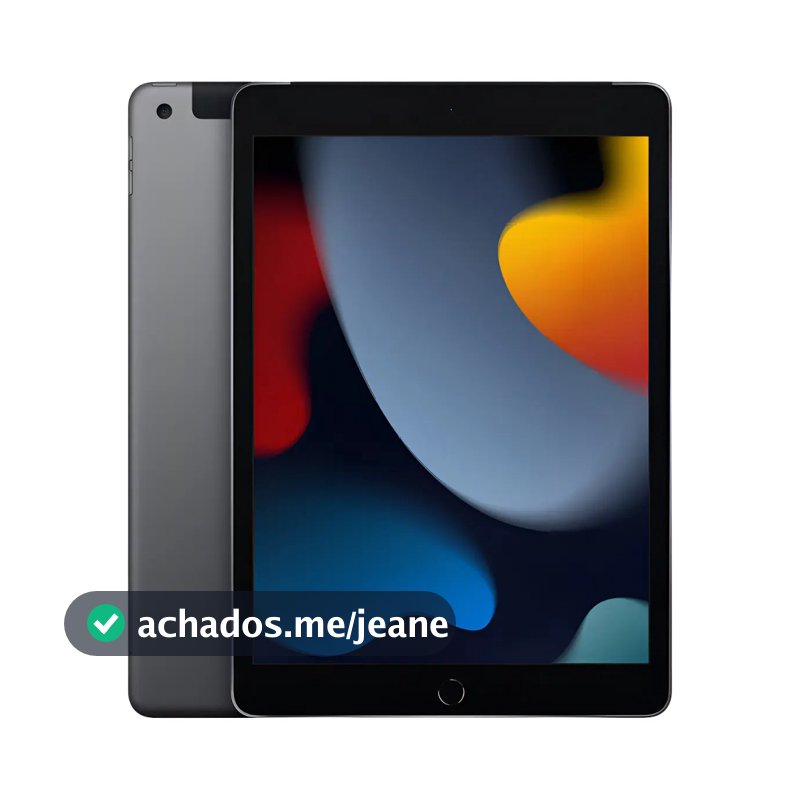 Apple iPad Wifi 9th Geração Cinza Espacial A2602 64GB 10.2 "