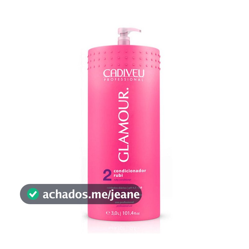 Condicionador Glamour Rubi 3L - Cadiveu Professional