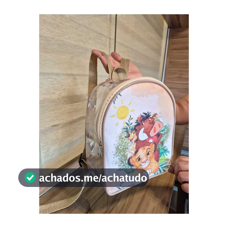 kit Necessarie Mochilinha Plástico Cristal lembrancinha para aniversário, festa, igreja, empresa