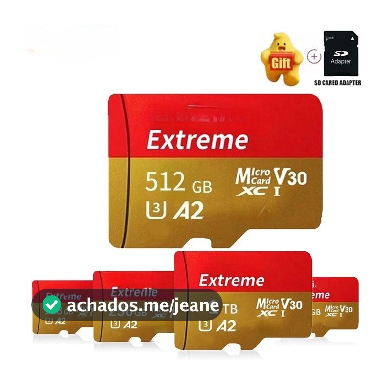 Cartão De Memória 1TB 1024GB 512GB 256GB 128GB 64GB 32GB 16GB 8GB Micro SD Extremo Class10 UHS-1 TF Flash
