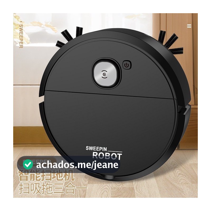 B&BRobô Varredora/Aspirador De Pó  Automática 3 Em 1 Limpeza Doméstica Robótico Inteligente E Silencioso