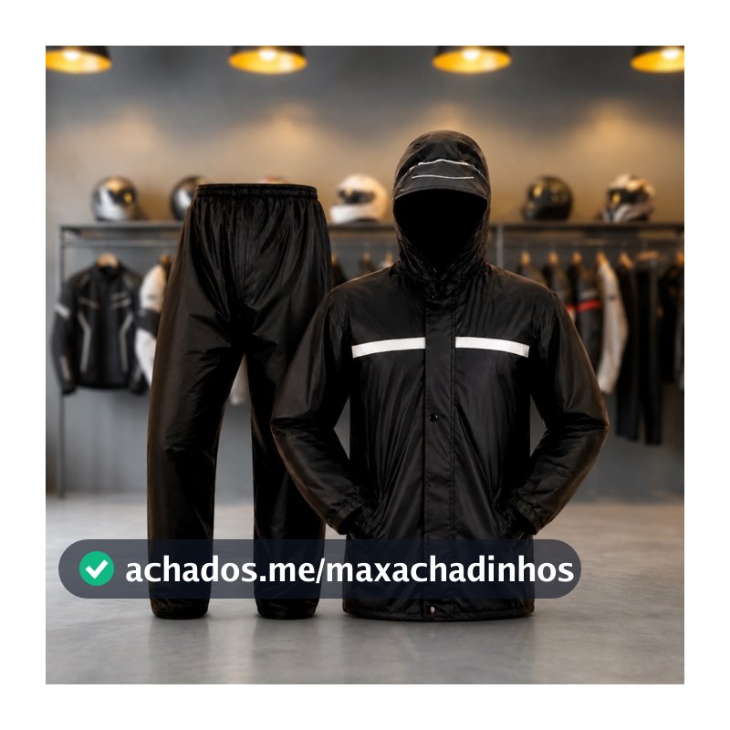 Capa De Chuva Moto Motoqueiro Impermeável Reforçada