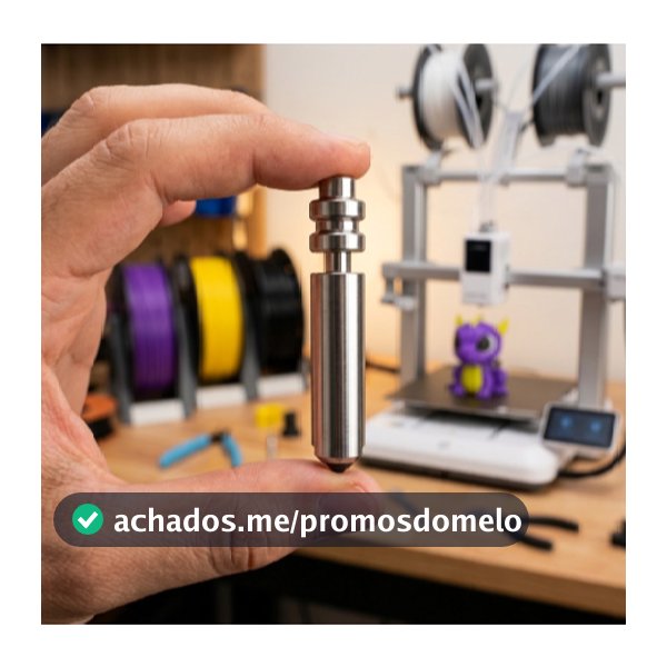 Bico Bimetálico 0.4mm Ponta Aço Endurecido Engate Rápido Anycubic Kobra 4 Combo Kobra X S1 Nozzle Hotend Impressora 3D