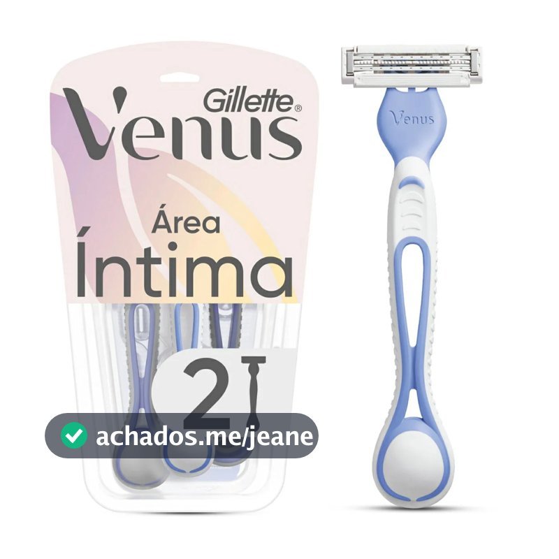 Aparelho De Depilar Gillette Venus Íntima Com 2 Unidades