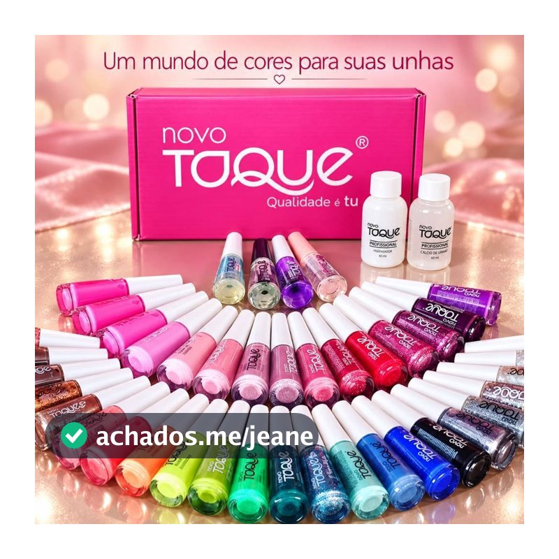 Esmalte Novo Toque Kit com 50  Cores Sortidas sem Repetição  - Atacado