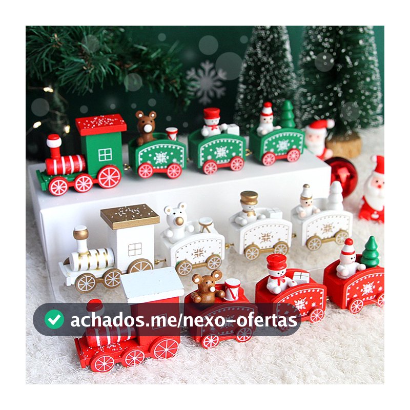 Decoração De Bolo De Natal Feliz Topper Mini Trem Brinquedo , Confortável Presente
