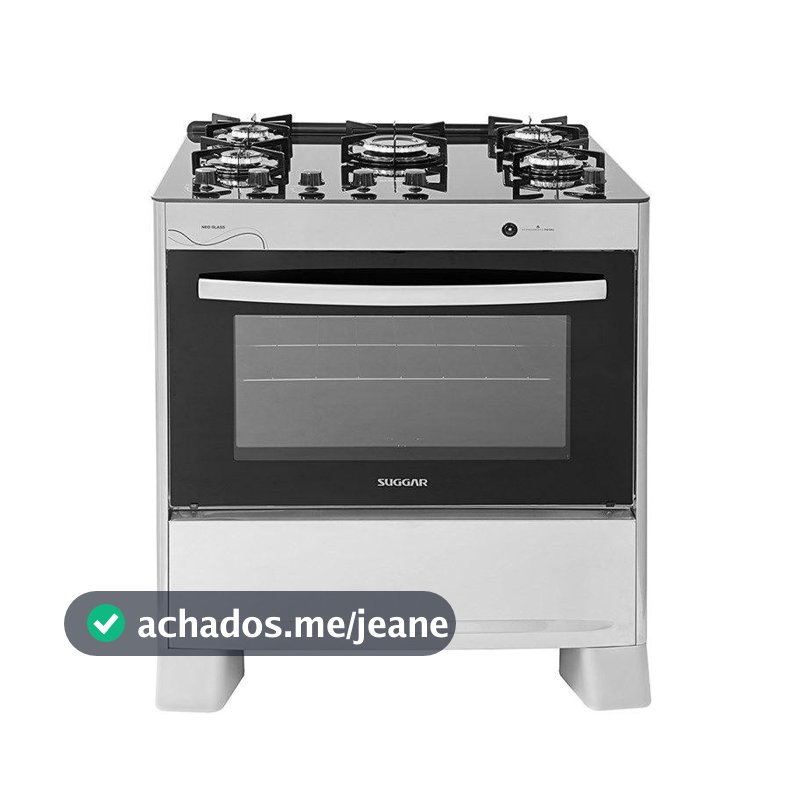 Fogão Suggar Neo Glass 5 Queimadores FGVNG510PRIX Prata Bivolt