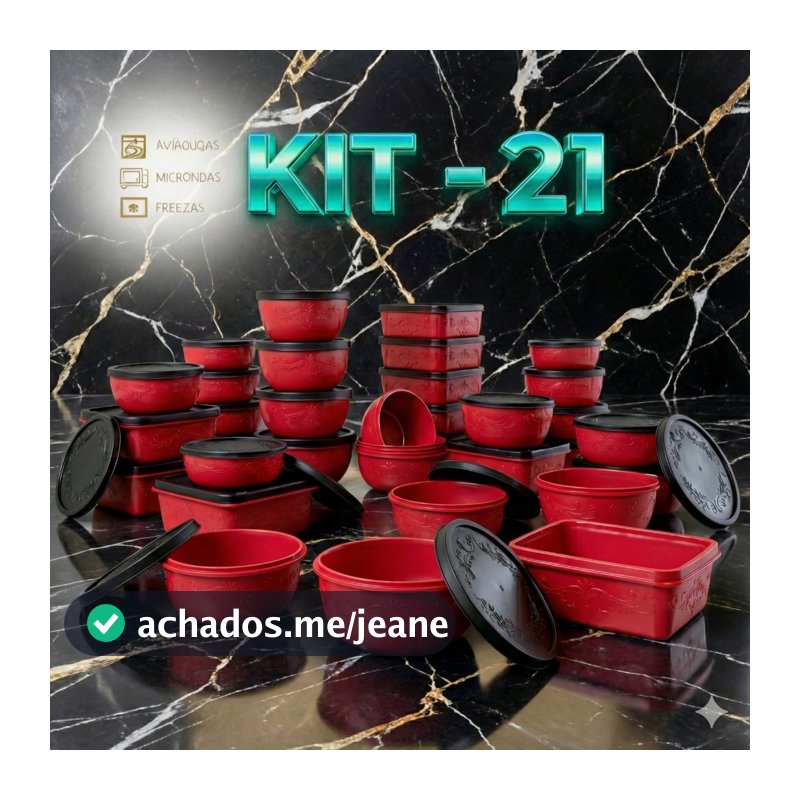 kit 21 potes para cozinha