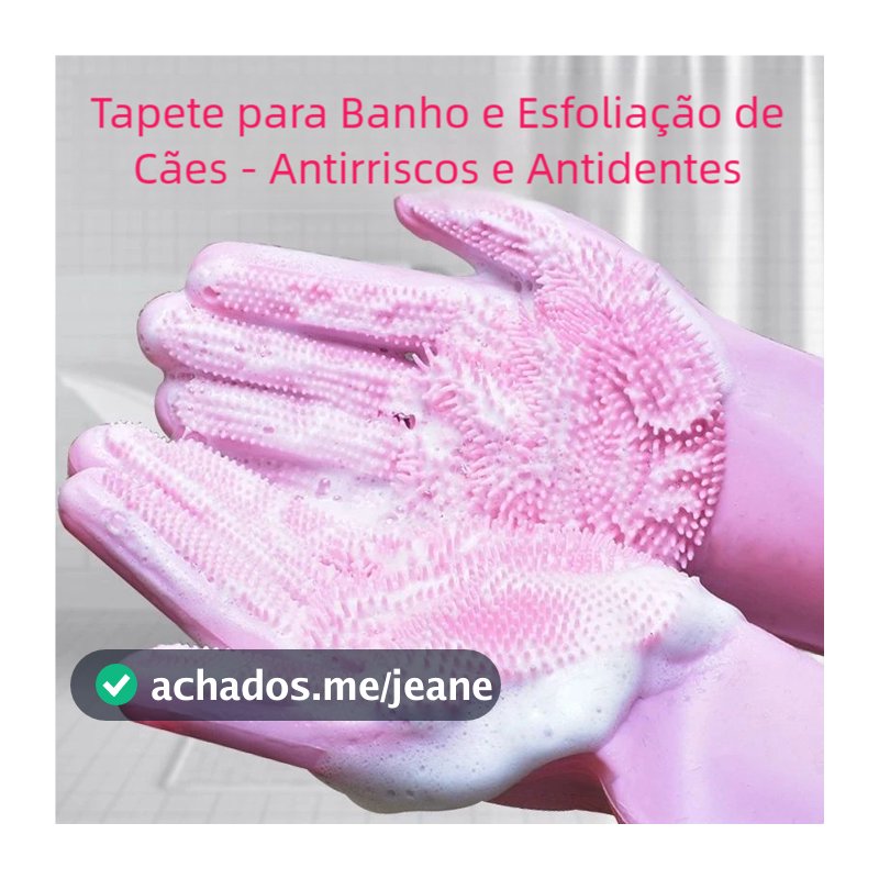 Multiuso Luvas de Silicone - Para Gatos e Cães, Remover Pelos e Lavar Louça