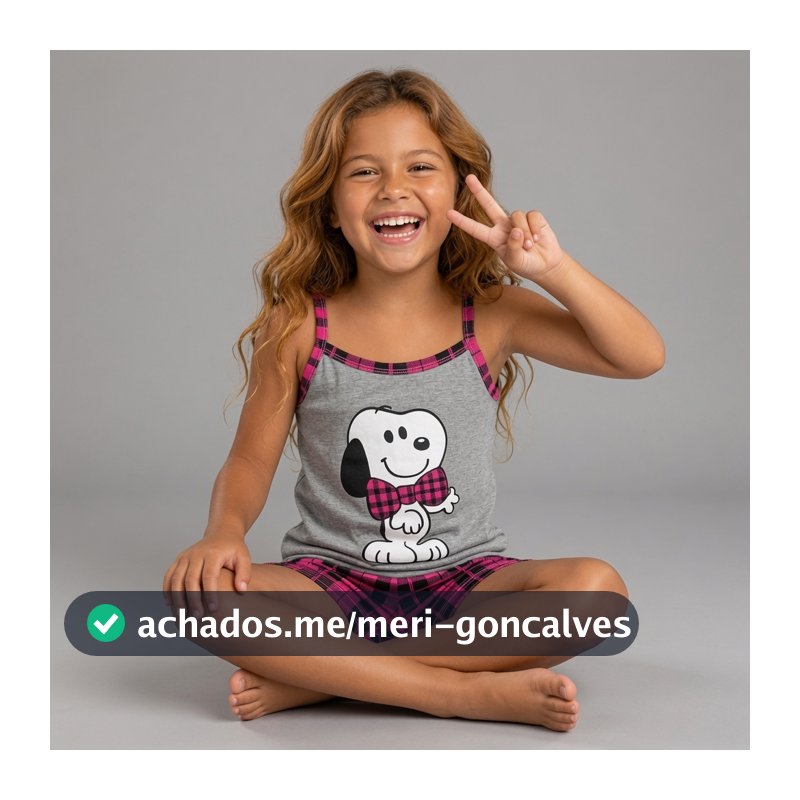 Baby doll FB infantil feminino Alcinha verão pijama curto short doll