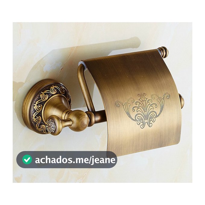 Suporte De Rolo De Toalha De Papel Higiênico De Latão Antigo Vintage Rack De Montagem Na Parede Do Banheiro Sba487