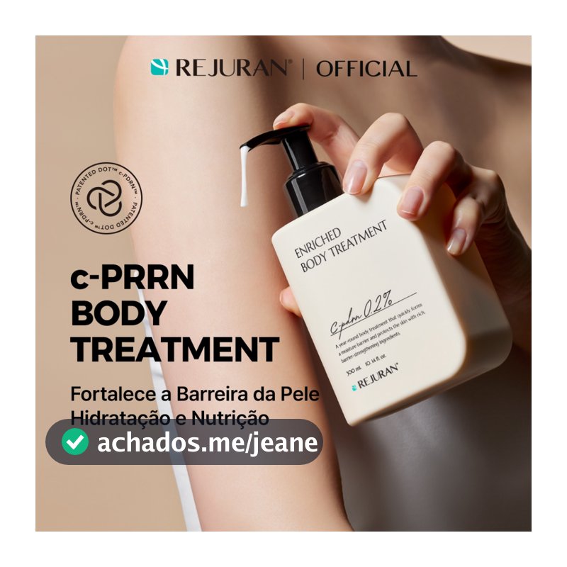 [REJURAN] Enriched Body Treatment 300mL | Cuidado Corporal, Hidratação, Fortalecimento da Barreira Cutânea e Nutrição