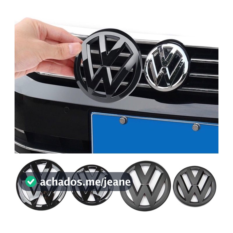 2pcs Crachás Do Carro Dianteiro Emblema Porta-Malas Traseiro Tampa Da Logotipo Autocolante Para VW Golf 6 7 7,5 CC Jetta