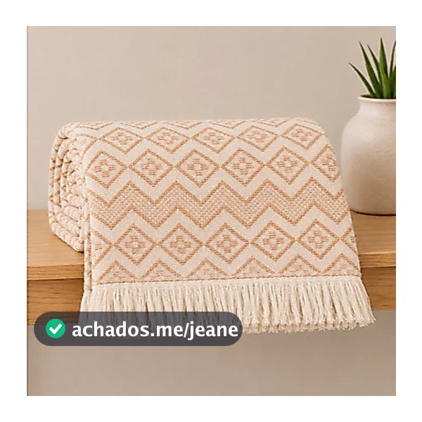 Manta Para Sofá Gigante Premium 3,00x1,80M Crochê Artesanal 100% Algodão Envio Imediato