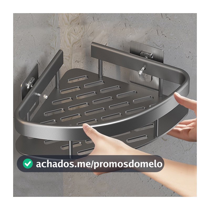 Suporte De Shampoo Prateleiras De Banheiro Sem Furo - Space Aluminium Alta qualidade