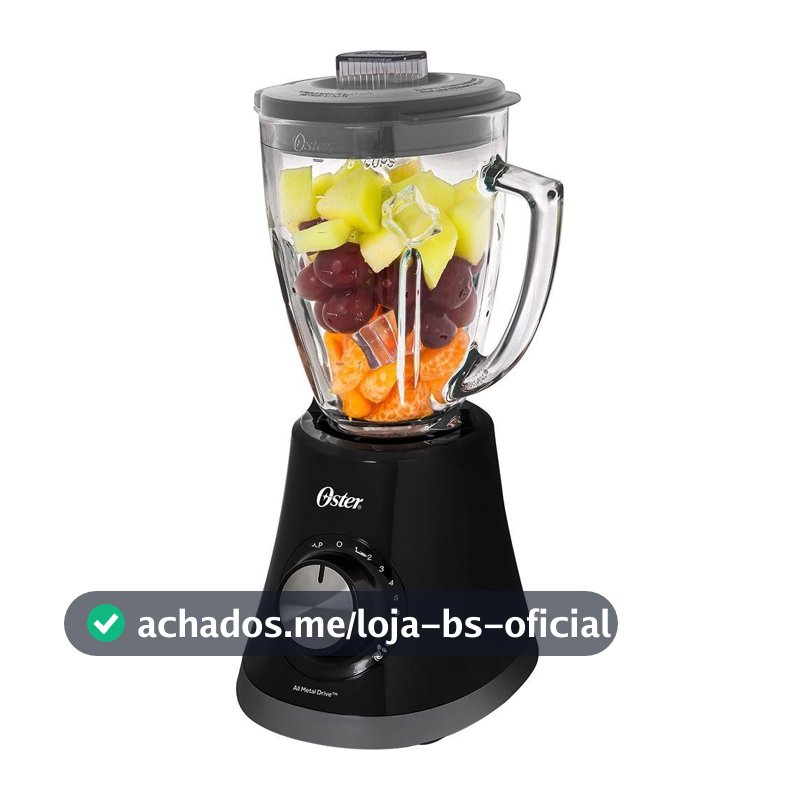 Liquidificador Oster Super Chef 750W 1,5 Litros Preto 220V BLSTMG-BR8