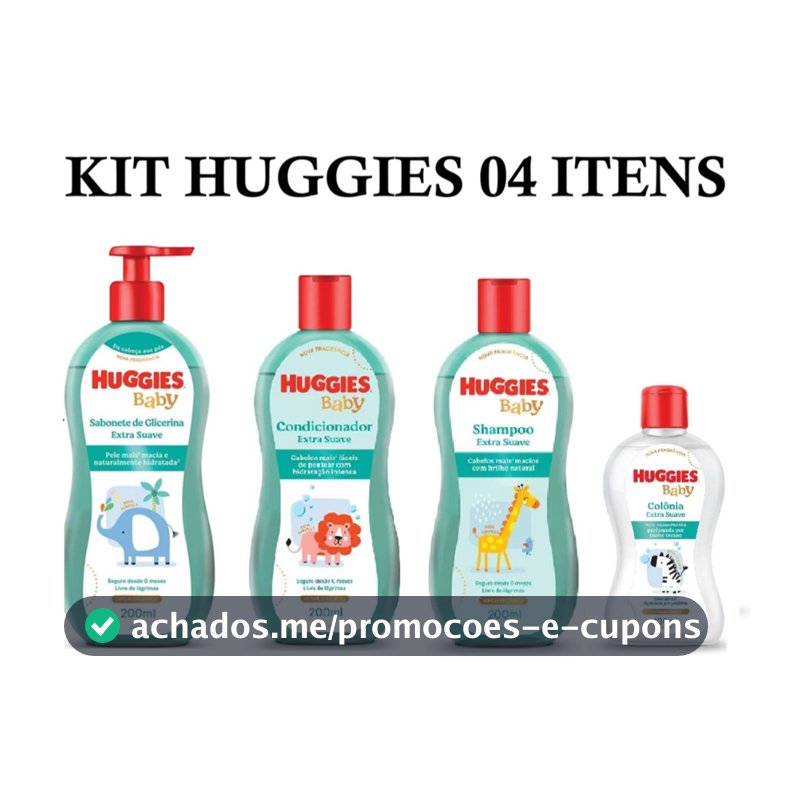 Kit Huggies de higiene infantil Extra Suave Livre de Lágrimas (Val.: 03/2028)