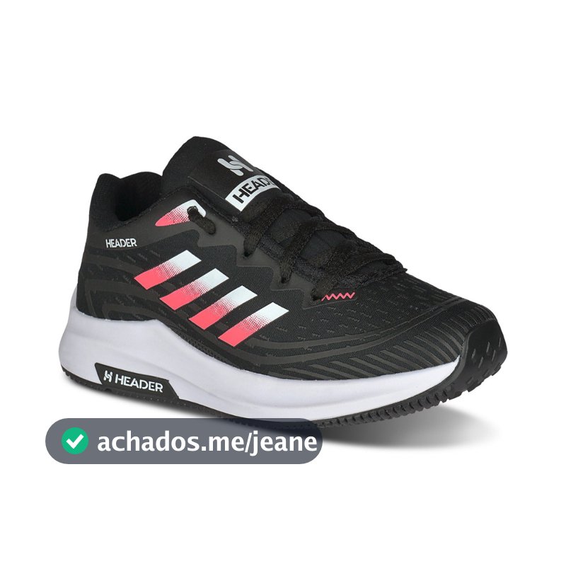 Tênis infantil H 36  Feminino  Header Esportivo Confortável Criança