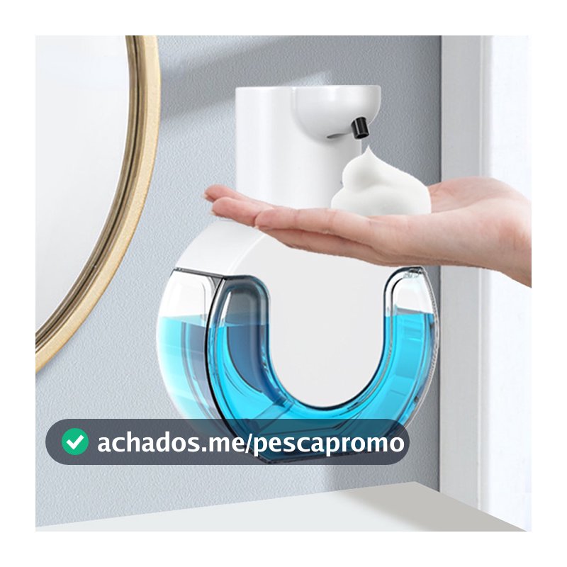 Novo Dispensador Automático de Sabão Espuma Sem Toque para Banheiro, Máquina Inteligente de Lavagem das Mãos com