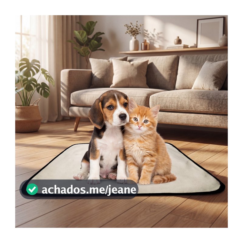 2 Tapete Higiênico Lavável cachorro médio, tam 60 x 80 cm
