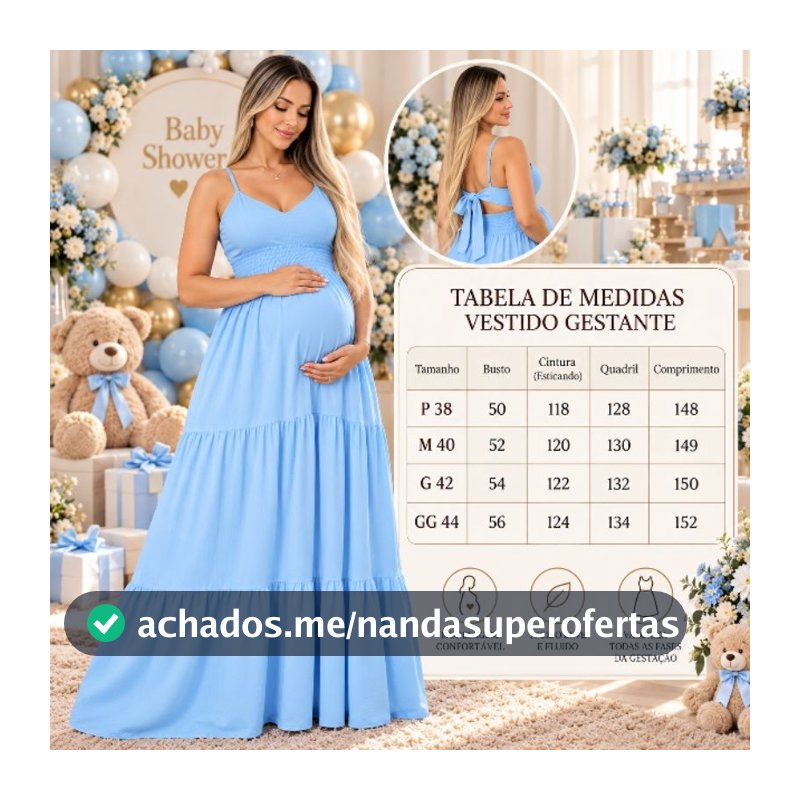 VESTIDO GESTANTE COM BOJO VESTIDO LONGO MATERNIDADE 3 MARIAS MODA EVANGELICA FESTAS/ ENSAIO/CHA DE BEBÊ/COM LASTEX