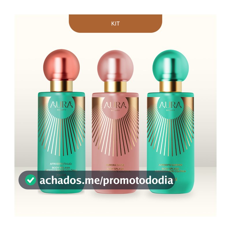 Kit Trio Body Splash Afrodite Petals + Aurora Shine + Afrodite Garden
