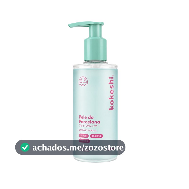 Sabonete Facial em Gel Pele de Porcelana 190ml Kokeshi