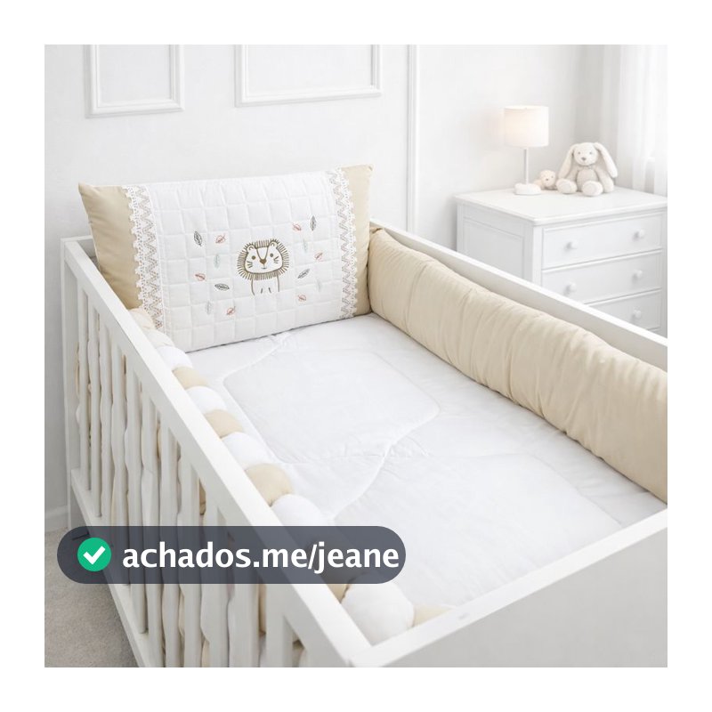 Kit Berço Americano Menino - 09 Peças - 400 Fios Micro Percal - Várias Cores - Linha Afeto