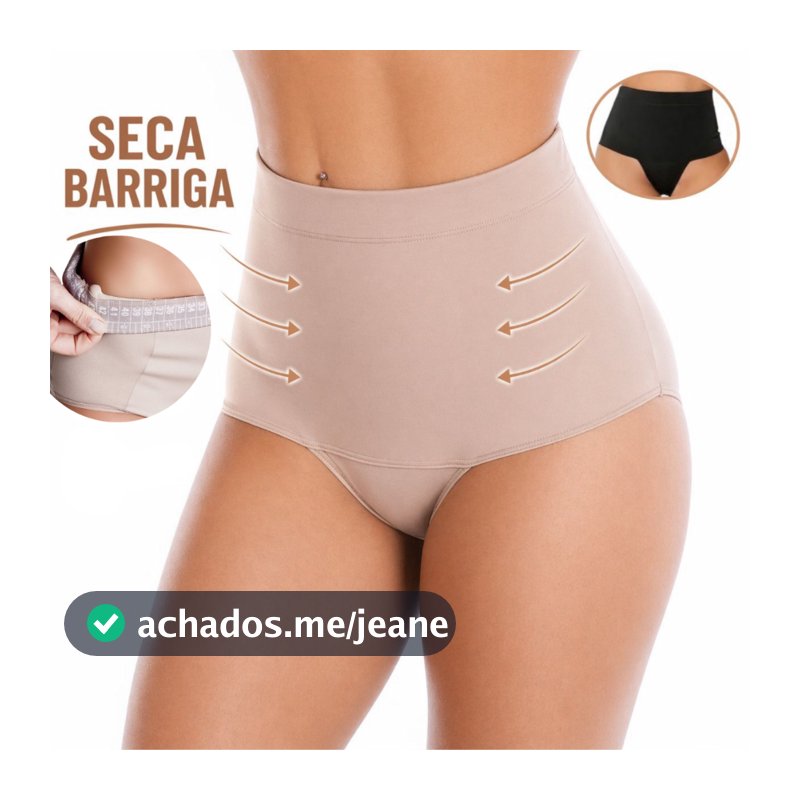Cinta Calcinha Modeladora Reduz Barriga Alta Compressão Pós Parto Confortável Não Enrola