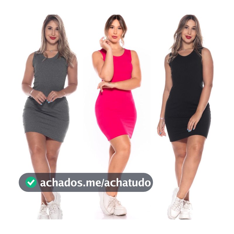 Vestido Curto Canelado Estiloso Moda Feminina Regata Estiloso Plus Size Gestante Maternidade Festa Casual