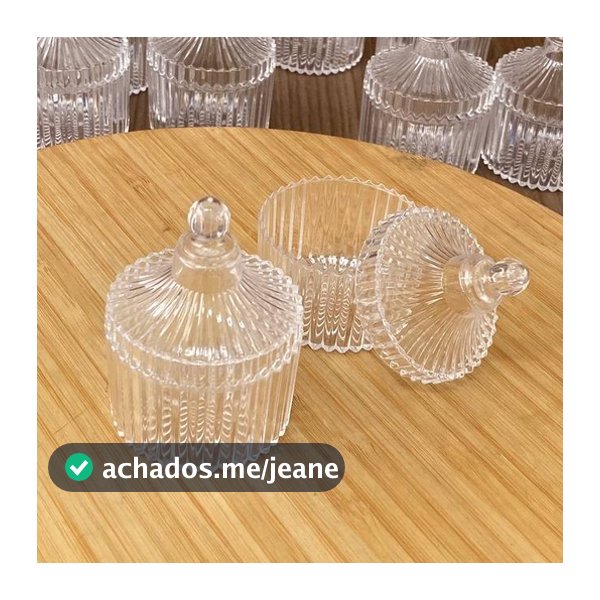 Mini bomboniere acrilíco 7,5X5,0cm - Pacote com 10 ou mais unidades unidades