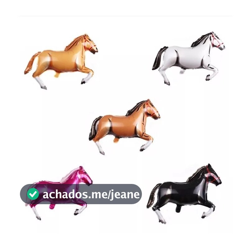 2 Balões Metalizado Animal Fazenda Cavalo Gigante 8358cm