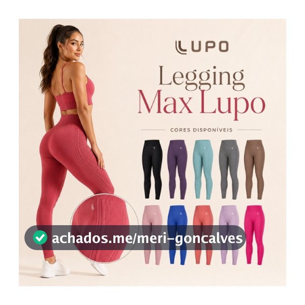 Calça Legging Max Lupo Academia Sem Transparência Original Treino Fitness