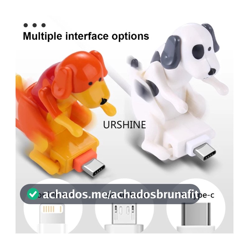 Stray Dog Design Cabo USB Carregador Rápido Vários Telefones Cachorro Móvel Android Tipo C Micro Seguro Durável Portátil