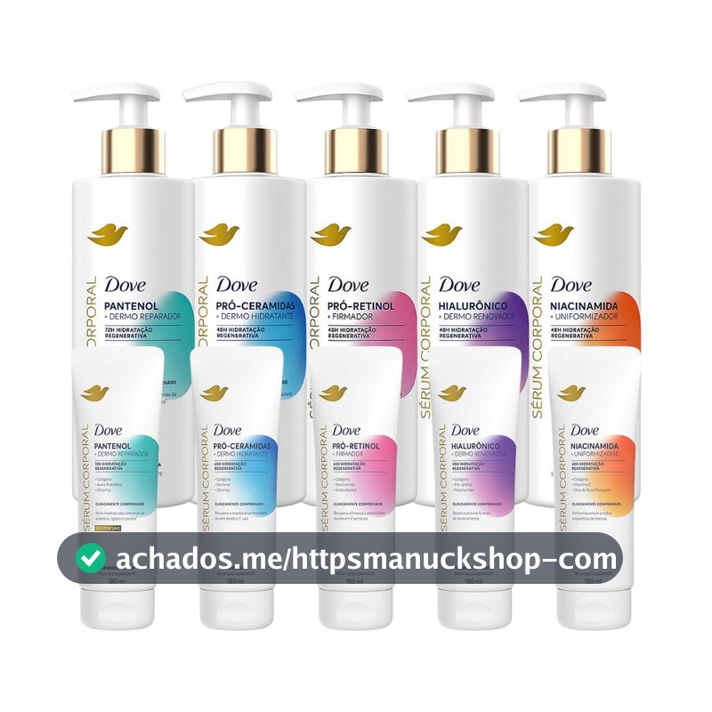 Dove Sérum Corporal – Pantenol, Pró - Ceramidas, Pró – Retinol,  Hialurônico e Niacinamida