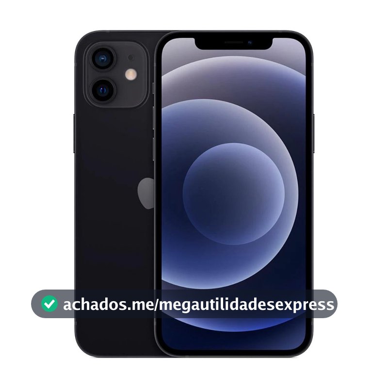 Usado: iPhone 12 128GB Preto Bom - bateria 70% - Trocafy - Apple