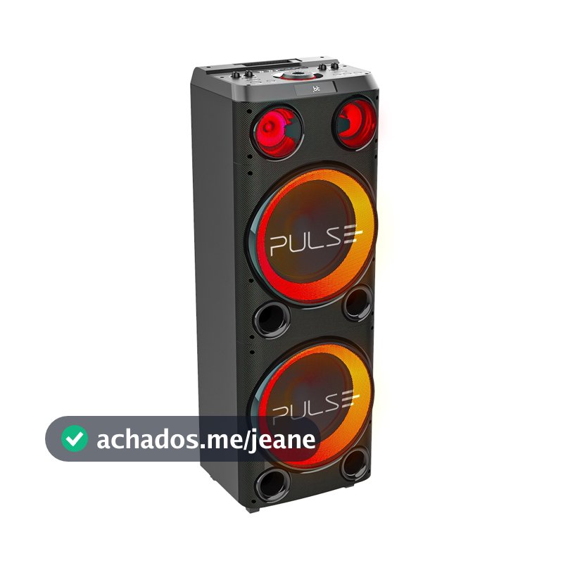 Caixa De Som Torre Double 12 Pol 2300W Bluetooth Pulse - PS736
