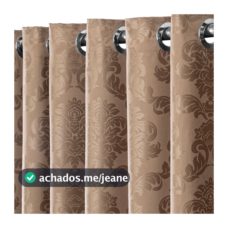 Cortina Jacquard De 2 até 5 metros de largura. Sala e quarto.