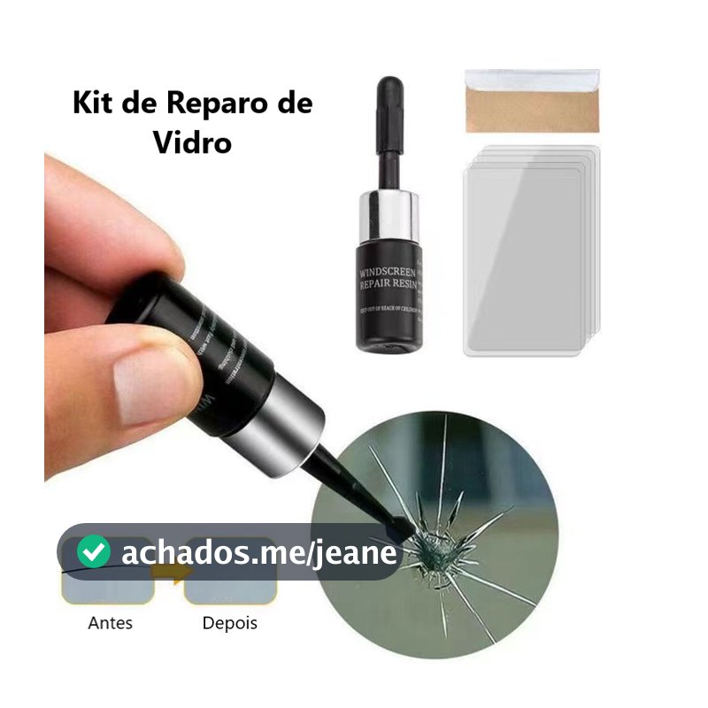 M921 - Kit Resina Reparador De Vidros Parabrisas Telas Trincados