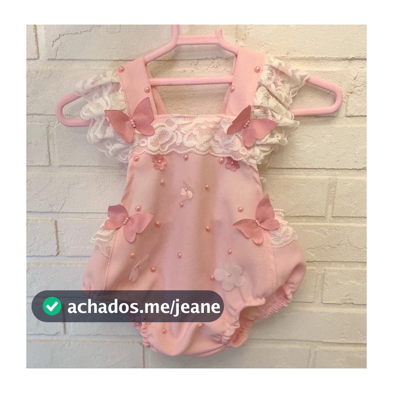 Romper jardim das borboletas