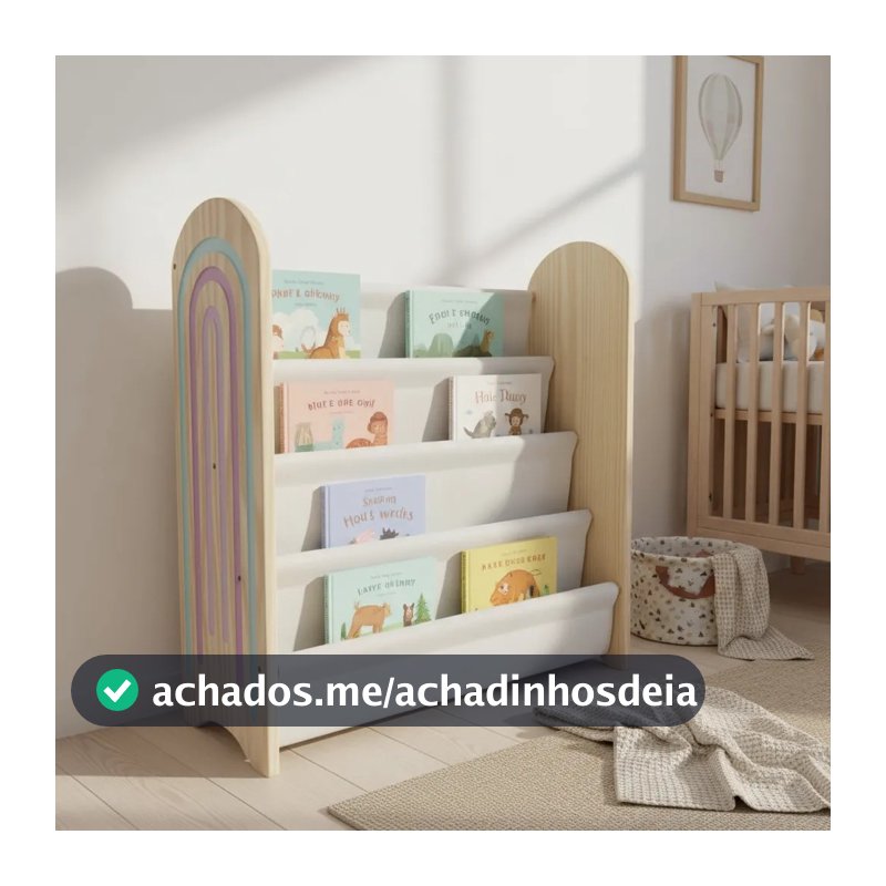 Estante Livro Infantil Montessori