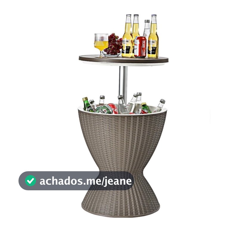 Mesa Champanheira Centro Cooler Caixa Térmica Suporte 30l