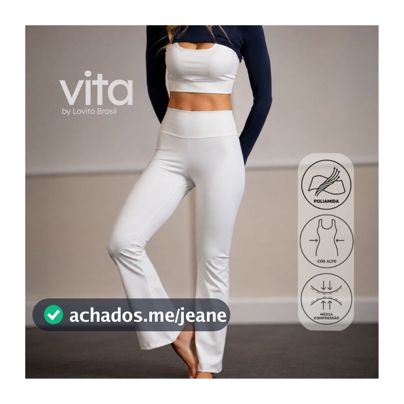Lovito Vita Calça Flare Esportiva Lisa SPB19982029