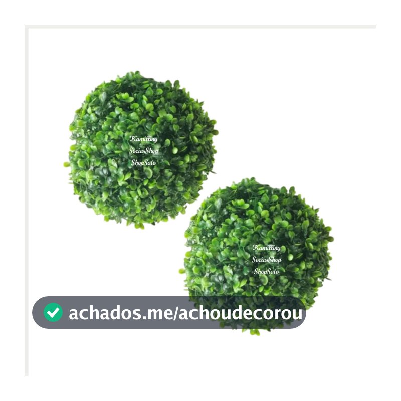 Kit 2 Unidades Buchinhos 13CM Grama Artificial Decoração Verde Enfente
