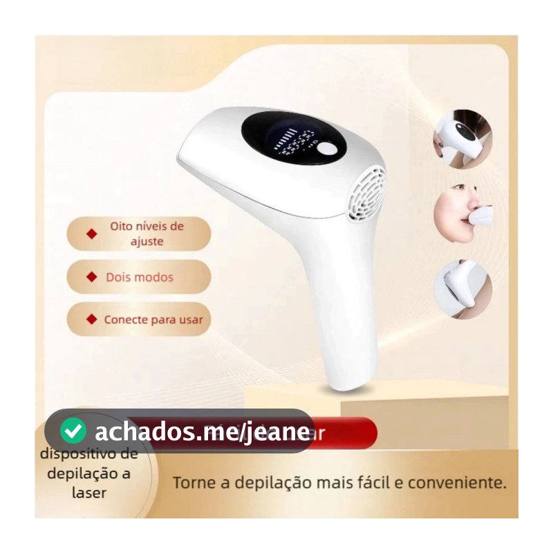 Depilador Laser Portátil 900 Mil Pulsos - Depilação Doméstica Custo Benefício QUEIMA ESTOQUE