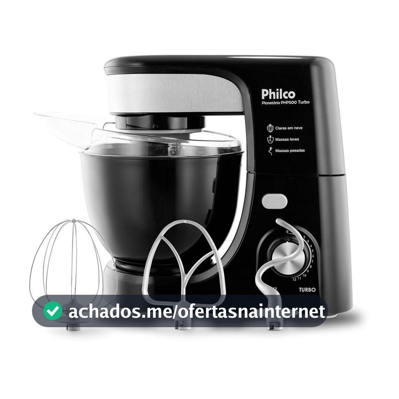 Batedeira Philco Planetária PHP500 Turbo 220V