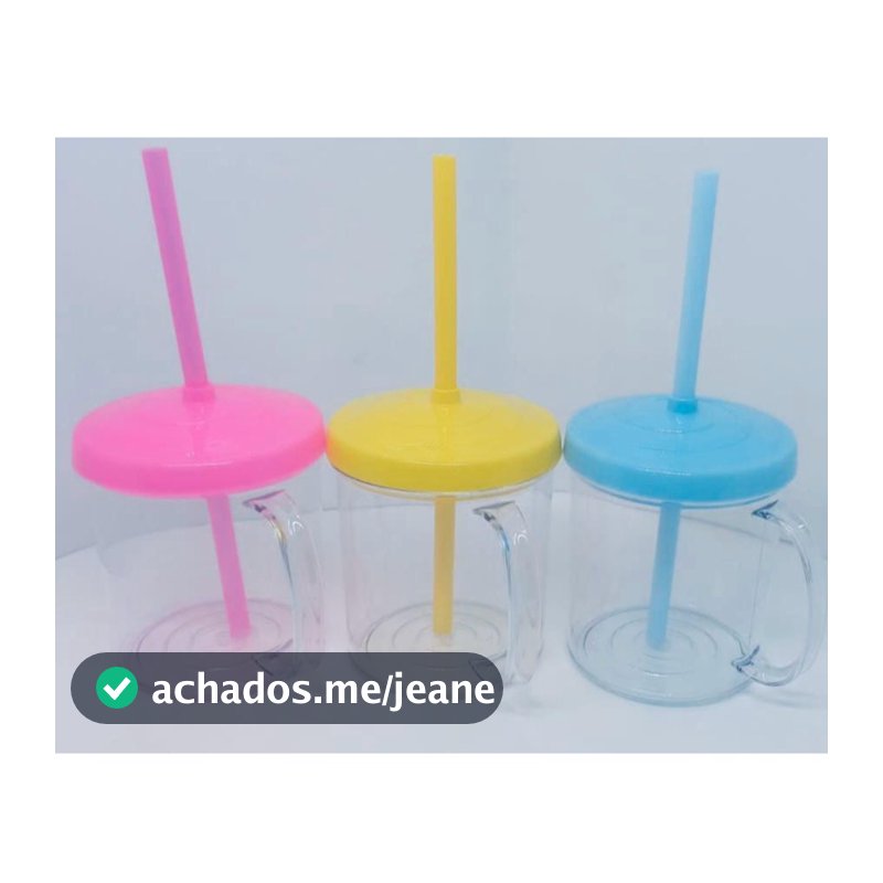 CANECA CANUDO - 10 UNIDADES