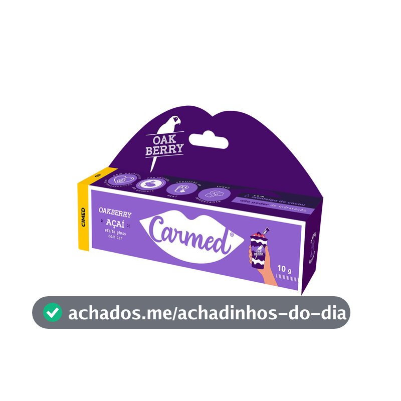 Hidratante Labial Carmed Açai Oakberry10g