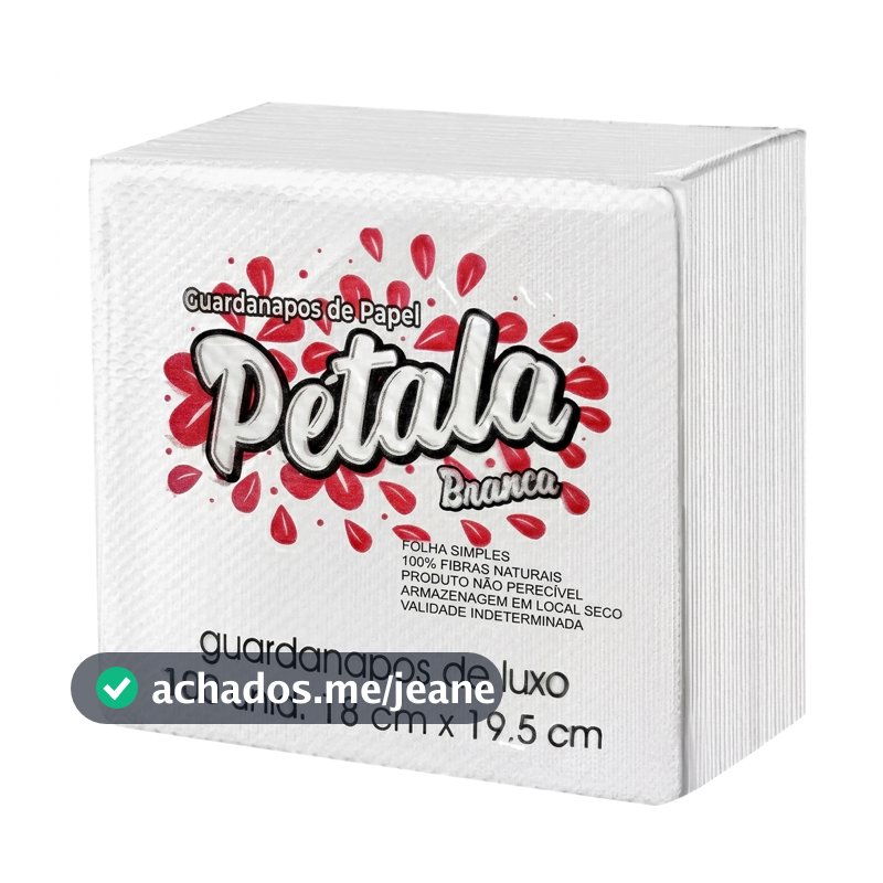 Guardanapo de Papel Branco Pétala Folha Simples Alta Qualidade Mesa Festa