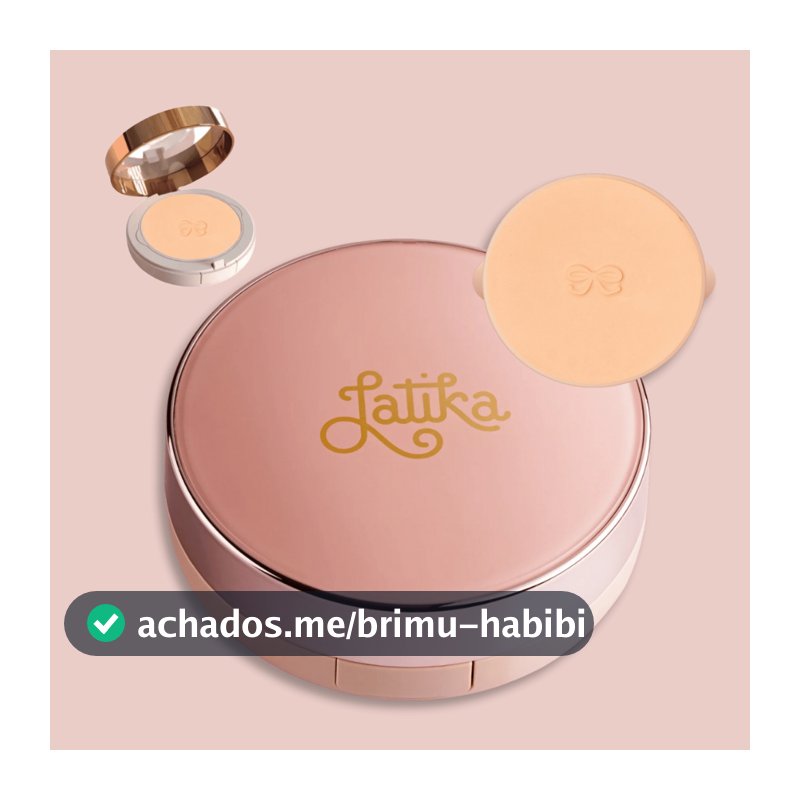 Kit Estojo + Refil Latika Power SPF 27  Bege Claro Pó Compacto Latika